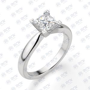 2,50 CTW Princess Cut Solitaire Moissanite anillo para mujer VVS Clarity Love Band joyería para aniversario y regalo de cumpleaños - Product Image 3