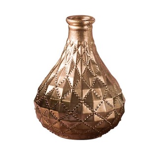 <b>Unique</b> Design Metal Flower Pot For Wedding Party Decoration Items Antique Finishing Decorative Aluminium Metal Flower <b>Vase</b> - Product Image 6