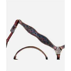 Juego de cuello de pecho de caballo y caballete más buscado Logotipo personalizado Tachuela occidental Productos de cuero genuino de temporada de cuero de vaca - Product Image 3