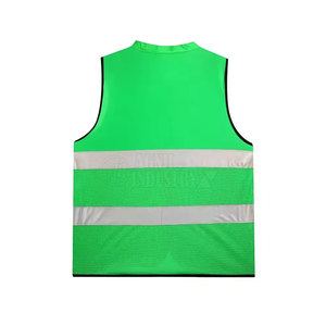 Gilet de sécurité sans manches en polyester 100% respirant et léger, couleur unie, design personnalisé, pour la vente en ligne - Product Image 2