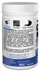 NutriJa USP Grado de nitrato de creatina 100 gramos Polvo puro para adultos 2G dosis pre-entrenamiento no para mujeres embarazadas - Product Image 2