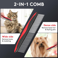 Brosse à poils pour chiens à poils longs et chats, simple, pour démêler les poils, démêler les nœuds, les poils emmêlés, les nœuds de fourrure, sans nœuds