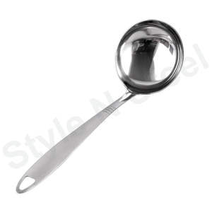Utensilios de Cocina, Cuchara Medidora para Sopa, Acero Inoxidable, Mango Largo con Gancho, Cuchara Medidora - Product Image 1