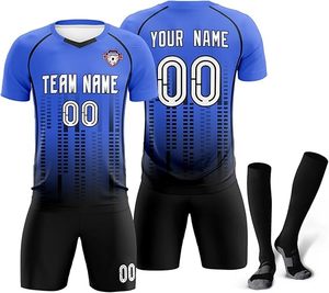 Nuevo uniforme de fútbol de estilo moderno para hombres del fabricante superior, calidad profesional con corte automatizado, moda de tendencia para adultos - Product Image 5