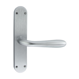 Maniglia a Goccia Cremonese con Fori, Finitura Cromo Satinato - Product Image 1