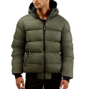Hombres Moda Nuevo Diseño Invierno Puffer Chaqueta Brillante Acolchado Cálido Venta al por mayor Bubble Bomber Jacket - Product Image 4