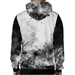 Sweat-shirts à capuche oversize de haute qualité pour hommes avec épaules tombantes et manches longues, motif uni décontracté - Product Image 5
