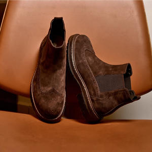 Chaussures décontractées légères avec semelle absorbant la transpiration et structure flexible, chaussures de tous les jours pour hommes, chaussures en cuir - Product Image 4