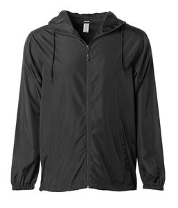 Veste coupe-vent à capuche zippée en polyester 100% avec logo personnalisé de qualité supérieure de grande taille légère et imperméable avec motif imprimé 2025 - Product Image 3