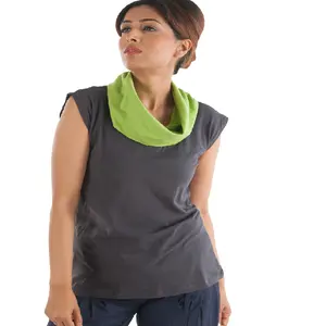 Смарт-вид, двухцветные свободные легкие Топы с капюшоном, дизайнерский топ из 100% органической хлопчатобумажной ткани для девочек, доступны по оптовой цене