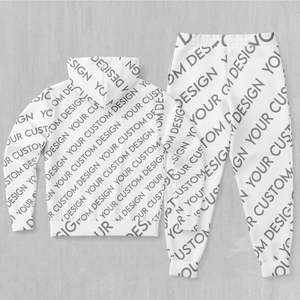 Chándales Vintage con capucha de invierno sublimados personalizados Sudadera con capucha Pantalones de chándal Conjuntos de Jogger Pantalones cargo Trajes de chándal unisex Conjunto de 2 piezas - Product Image 2