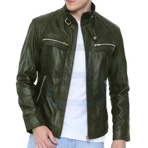 Chaqueta de cuero hecha a medida Diseñe su propia chaqueta de cuero para hombre Chaqueta de cuero impermeable para hombre - Product Image 1