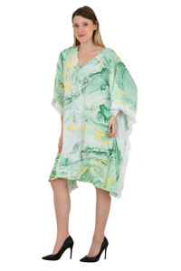 Elegante kimono tipo ropa de vacaciones mujeres Kaftan caftán fiesta encaje Bikini playa Camiseta tipo cubrir vestido de tamaño libre multicolor - Product Image 4