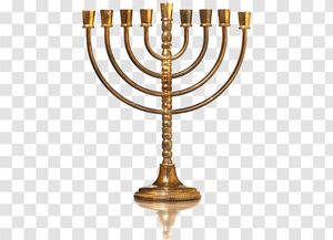 Portavelas Menorah de 7 ramas, Metal de Latón chapado en oro para Navidad, Templo Judío, fiestas de boda - Product Image 4