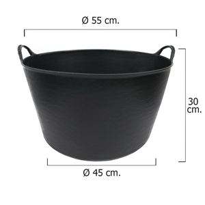 Capazo in Plastica Nera Numero 4 55 Litri - Product Image 2