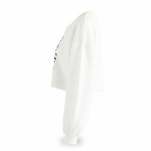 Sudaderas Blancas Casuales para Mujer con Logotipo Personalizado al por Mayor para Invierno, Sudaderas con Capucha Cómodas y Ecológicas de Alta Gama - Product Image 3