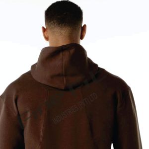 Sudaderas con Capucha para Hombre de Alta Calidad, Mezcla de Algodón Grueso y Felpa, Ropa Urbana de Invierno, Diseño Personalizado con Línea Negra - Product Image 6
