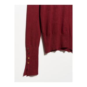 Maglione a goccia con maniche a collo alto 1268-blu M.