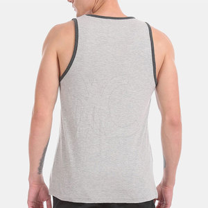 Camiseta sin mangas de color liso para hombre, adecuada para gimnasio, fitness, entrenamiento, uso en casa y uso diario al aire libre. - Product Image 2