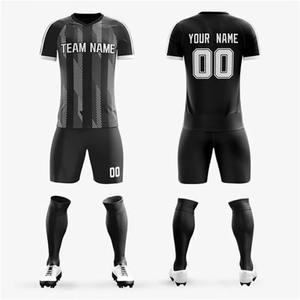 2024 uniformes de football en polyester respirant personnalisés vêtements de sport d'entraînement fabriqués en usine avec logo personnalisé pour équipe sportive - Product Image 3