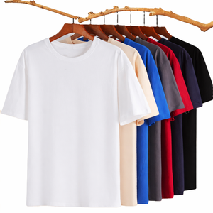 Camiseta de Manga Corta para Hombre, Cuello Redondo, Corte Holgado, Algodón de 240g, Bordado con Logotipo Personalizado OEM, Precio de Fábrica China Bangladesh - Product Image 1