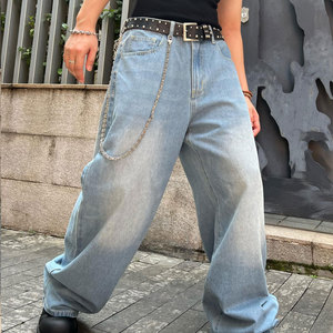 Premium Quality Lightweight Summer <b>Men</b> Oversized <b>Denim</b> Pant Factory Direct Selling Fashionable <b>Men's</b> Oversized <b>Denim</b> Pant - Product Image 4