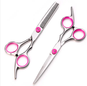 Ciseaux professionnels de coupe et d'amincissement de cheveux Salon de coiffure en acier inoxydable Barber - Product Image 2