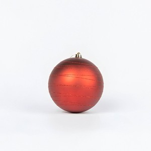 2 adornos navideños de plástico rojo de 20 cm y adornos para árboles, para colgar en el festival - Product Image 3