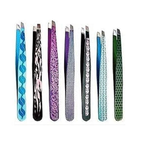 Premium Salon Grade Stainless Steel Eyebrow <b>Tweezers</b> with Pointed Tip Lightweight Eco-Friendly Hair Removal Makeup Tool - Product Image 4