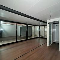 Maison conteneur préfabriquée moderne de 20 pieds avec extension coulissante, salle de bain intégrée, idéale pour l'extérieur
