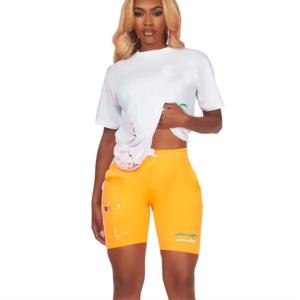 Comfortable <b>and</b> Stylish <b>Women</b> <b>T</b>-<b>Shirt</b> <b>and</b> Workout <b>Shorts</b> <b>Set</b> - Perfect for Gym, Yoga, <b>and</b> Casual Wear - Product Image 1
