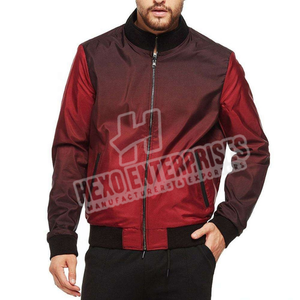 Comprar nueva llegada de calidad personalizada rojo satén mangas Varsity chaqueta de alta calidad de color de los hombres usan Varsity chaqueta 2025 - Product Image 1