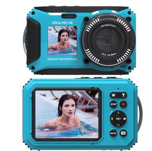 Nueva Cámara Subacuática Digital 4K con Doble Pantalla, 64MP, Zoom Digital 16X, Resistente al Agua, de Plástico, para Hacerlo Tú Mismo - Product Image 3