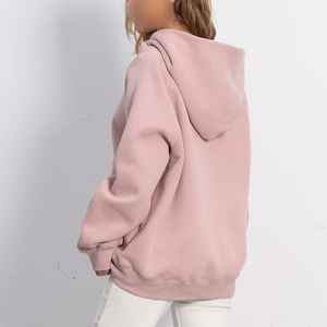 Sweat-shirt personnalisé à logo pas cher pour femmes en polaire anti-froissement 100% coton en gros Sweat-shirt personnalisé Broderie personnalisée Transfert thermique - Product Image 5