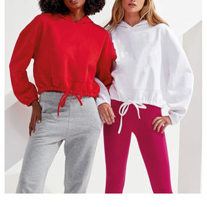 Sweats à capuche épais personnalisés 100% coton 350gsm 450gsm couleur unie respirants ODM Boxy Fit surdimensionnés pour femmes - Product Image 5