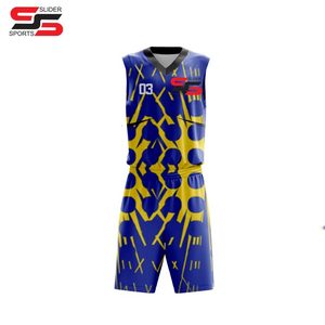 Maillots et shorts de basket-ball à séchage rapide OEM personnalisés pour adultes, vêtements de sport respirants, taille plus, pour hommes et femmes, style XS - Product Image 4