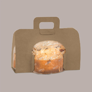 20pcs boîte de bande de papier brun économique 500g 220x155H195mm pour Panettone ou Colomba fournitures de vacances de Noël - Product Image 2