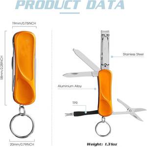 กรรไกรตัดเล็บแบบพกพาเพื่อความสะดวกในการเดินทางเครื่องมือทำเล็บมือและเล็บเท้าคุณภาพเยี่ยมสำหรับการตัดเล็บที่สะอาด - Product Image 4