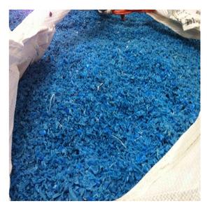 Tambores de plástico HDPE Regrind Blue Flakes Botella de Residuos Industriales naturales Gránulos de chatarra de plástico - Product Image 5