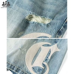 Pantalones Cortos de Mezclilla para Hombre de Alta Calidad con Cintura Elástica, 100% Algodón, Estilo Casual, Cierre de Botones, Secado Rápido, Transpirables, Ajuste Personalizado - Product Image 4