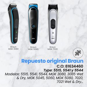 Tête de rechange pour rasoir électrique homme, double lame rotative, rasoir corporel, étanche IPX7 et lavable - Product Image 5