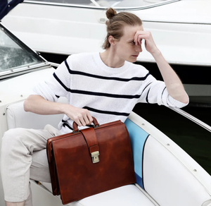 Maletín de <span class=keywords><strong>abogado</strong></span>, bolso de cuero para hombre, bolso para médico, bolso de cuero, regalos personalizados para él, maletín de cuero para hombre - Product Image 3