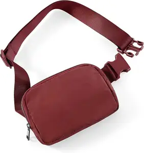 الأحمر حزام حقيبة للأزياء في الهواء الطلق مع قابل للتعديل حزام للماء واحد الكتف عبر الجسم الخصر أكياس الترطيب الخصر حقيبة