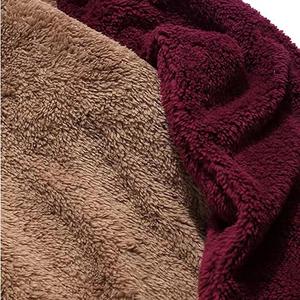 Fabricante al por mayor invierno cálido logotipo personalizado pulóver grueso polar hombres pesado piel sintética Sherpa sudaderas con capucha - Product Image 4