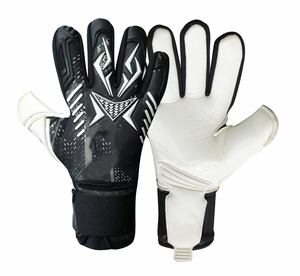 Gants de gardien de but de football de haute qualité sur mesure Gants de sport en cuir avec étiquette personnalisée fabriqués au Pakistan - Product Image 1