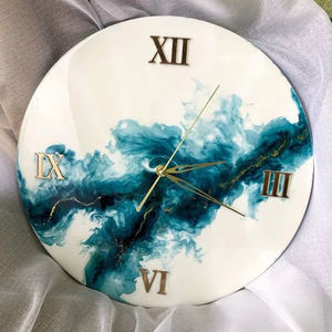 DECOR Epoxy Resin <b>Wall</b> <b>Clock</b> Epoxy Resin <b>Living</b> <b>Room</b> best qulatiye Furniture Home Decor <b>Wall</b> <b>Clock</b> Customized best - Product Image 1