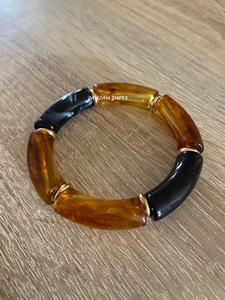 Pulsera de cuentas con forma de tubo de resina hecha a mano para joyería de moda para mujer, accesorio de declaración ligero y colorido - Product Image 5