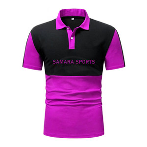 Polo de panel de fibra de algodón suave transpirable de secado rápido Casual Slim Leisure Company Work Polos para hombres - Product Image 1