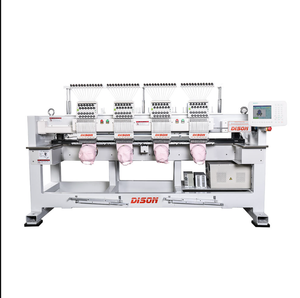 NUEVA Máquina de Bordar de Gorras DIY de 4 Cabezas DS-1002D-1-S7300A-305P con Marco de Plástico OEM, Área de Bordado 400*400, para Fábrica de Prendas - Product Image 1