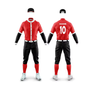 Vêtements de sport de softball et de baseball avec uniforme de joueur d'équipe au design personnalisé et pantalon blanc à vendre - Product Image 3